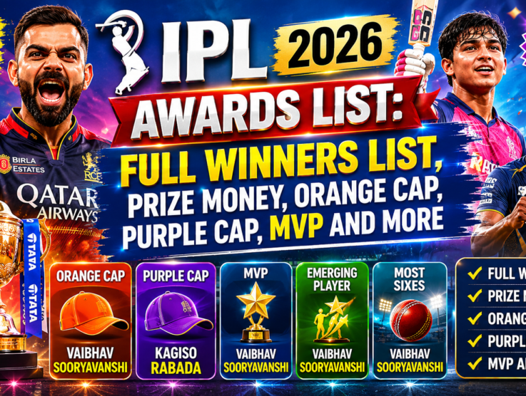 IPL 2026 Awards List: Full Winners List, Prize Money, Orange Cap, Purple Cap, MVP and More